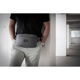 BrandCharger Schultertasche Crosspack | RFID-Schutz – Grau bedrucken, Art.-Nr. 003999999_1163671