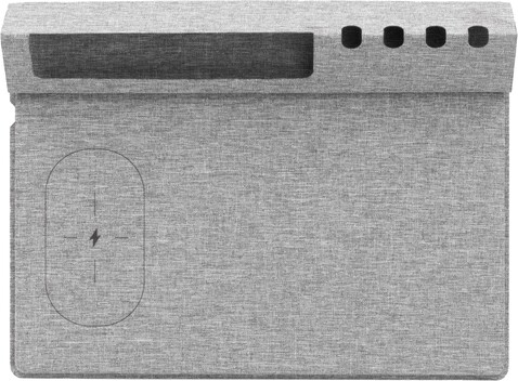 BrandCharger Kabelloses Ladegerät Evopad Charge – Grau bedrucken, Art.-Nr. 003999999_1163686