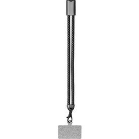 BrandCharger Lany Wristband Ladekabel – stahlgrau bedrucken, Art.-Nr. 411999999_1163688