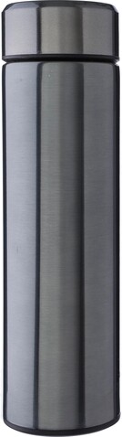 Doppelwandige Edelstahlflasche 425 ml Mary – stahlgrau bedrucken, Art.-Nr. 411999999_1171141