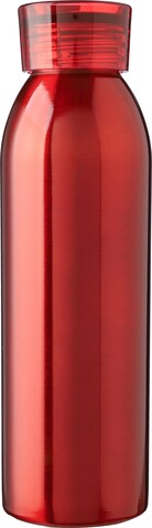 Einwandige Edelstahl-Trinkflasche 650 ml Cindy – Rot bedrucken, Art.-Nr. 008999999_1171297