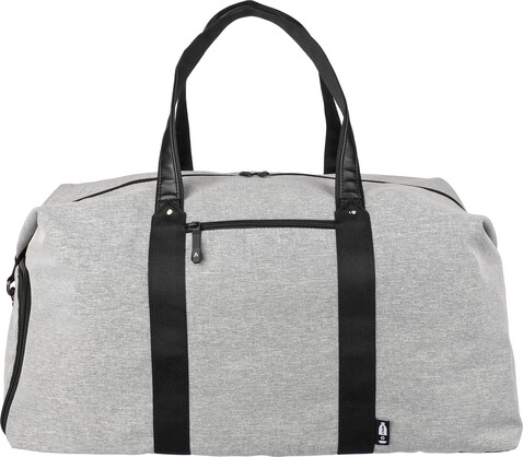 Reisetasche Desmond | Recycelt – Hellgrau bedrucken, Art.-Nr. 027999999_1171780