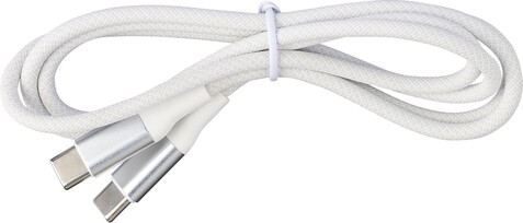 Ladekabel Jacob | Nylon | USB-C – Weiß bedrucken, Art.-Nr. 002999999_1172325 Ladekabel Jacob | Nylon | USB-C – Weiß bedrucken, Art.-Nr. 002999999_1172325