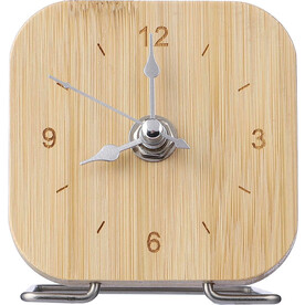 Tischuhr Jenny | Bambus – Braun bedrucken, Art.-Nr. 011999999_1172418