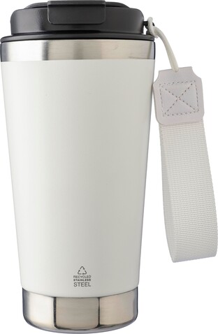 Doppelwandiger Thermobecher Kayla | Recycelt | 500 ml – Weiß bedrucken, Art.-Nr. 002999999_1172551 Doppelwandiger Thermobecher Kayla | Recycelt | 500 ml – Weiß bedrucken, Art.-Nr. 002999999_1172551