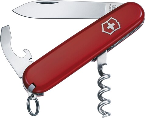 Victorinox Taschenmesser Waiter | 9 Funktionen – Rot bedrucken, Art.-Nr. 008999999_14028 Victorinox Taschenmesser Waiter | 9 Funktionen – Rot bedrucken, Art.-Nr. 008999999_14028