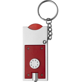 Schlüsselanhänger aus Kunststoff Madeleine – Rot bedrucken, Art.-Nr. 008999999_1987