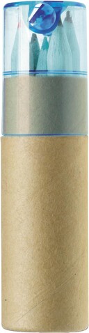 Buntstifte-Set , 6-tlg. Libbie Original – Hellblau bedrucken, Art.-Nr. 018999999_2497 Buntstifte-Set , 6-tlg. Libbie Original – Hellblau bedrucken, Art.-Nr. 018999999_2497
