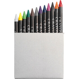 Wachsmalstifte-Set 12-tlg. Paulina – custom/multicolor bedrucken, Art.-Nr. 009999999_2790 Wachsmalstifte-Set 12-tlg. Paulina – custom/multicolor bedrucken, Art.-Nr. 009999999_2790
