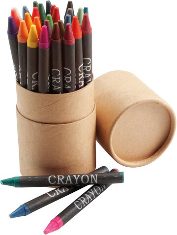 Wachsmalstift-Set Gabrielle | Kartonröhre – custom/multicolor bedrucken, Art.-Nr. 009999999_2792