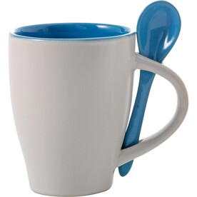 Becher aus Keramik Eduardo – Hellblau bedrucken, Art.-Nr. 018999999_2855