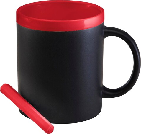 Becher aus Steinzeug Claude – Rot bedrucken, Art.-Nr. 008999999_2880