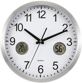 Wanduhr aus Metall Kenya – Silber bedrucken, Art.-Nr. 032999999_3262 Wanduhr aus Metall Kenya – Silber bedrucken, Art.-Nr. 032999999_3262