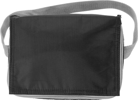 Kühltasche aus Polyester Cleo – Schwarz bedrucken, Art.-Nr. 001999999_3604