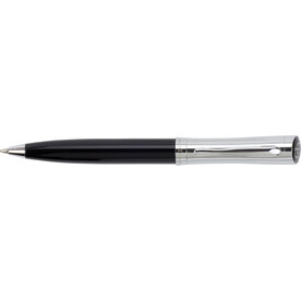 Charles Dickens Kugelschreiber Sasha | Kupfer – Schwarz/Silber bedrucken, Art.-Nr. 050999999_3865