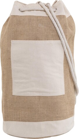 Reisetasche Austin | Jute | 15 l – Braun bedrucken, Art.-Nr. 011999999_3953