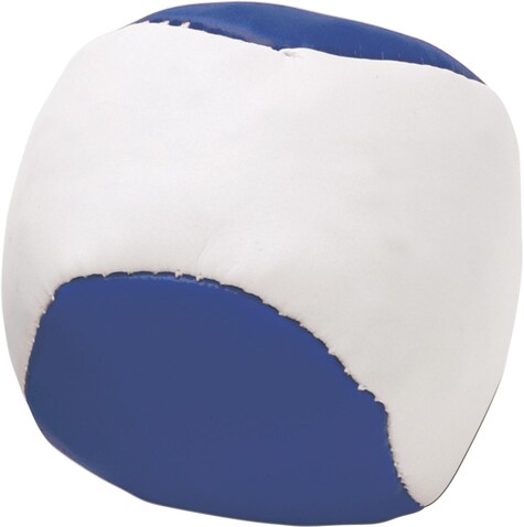 Jonglierball aus Kunstleder Heidi – Blau bedrucken, Art.-Nr. 005999999_3956