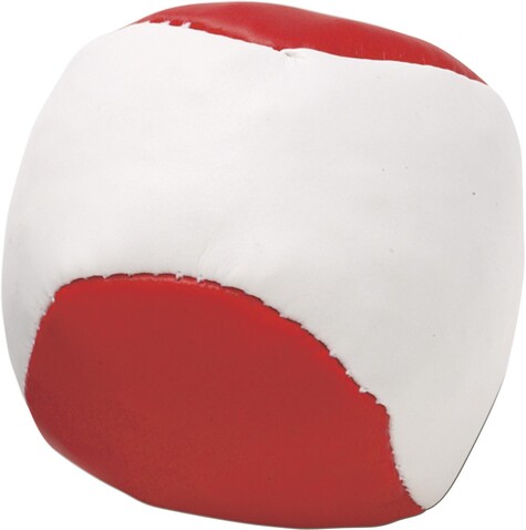 Jonglierball aus Kunstleder Heidi – Rot bedrucken, Art.-Nr. 008999999_3956