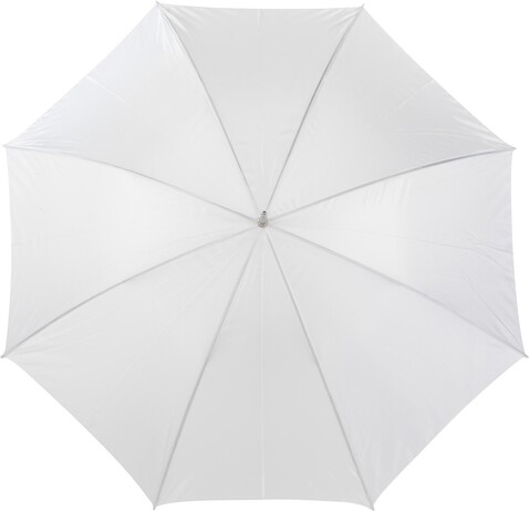 Portierschirm aus Polyester Rosemarie – Weiß bedrucken, Art.-Nr. 002999999_4066