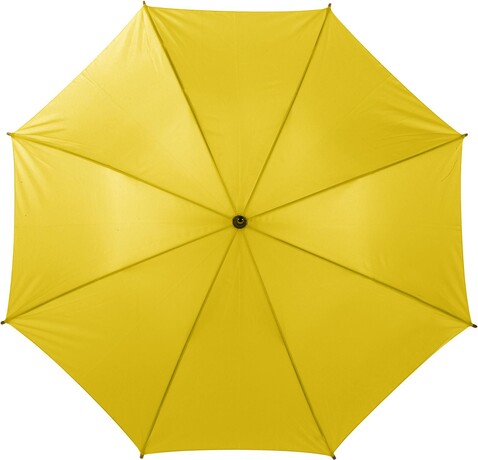 Automatik Stockschirm aus Polyester Kelly – Gelb bedrucken, Art.-Nr. 006999999_4070
