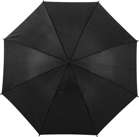 Automatik Stockschirm aus Polyester Alfie – Schwarz bedrucken, Art.-Nr. 001999999_4088
