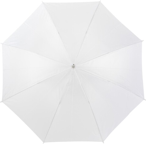 Automatik Stockschirm aus Polyester Alfie – Weiß bedrucken, Art.-Nr. 002999999_4088