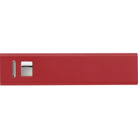 Powerbank aus Aluminium Kathy – Rot bedrucken, Art.-Nr. 008999999_4199