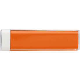 Powerbank aus ABS-Kunststoff Nia – Orange bedrucken, Art.-Nr. 007999999_4200 Powerbank aus ABS-Kunststoff Nia – Orange bedrucken, Art.-Nr. 007999999_4200