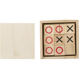 Hölzernes Tic Tac Toe-Spiel Alessio – Braun bedrucken, Art.-Nr. 011999999_427062 Hölzernes Tic Tac Toe-Spiel Alessio – Braun bedrucken, Art.-Nr. 011999999_427062