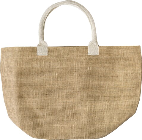 Einkaufstasche aus Jute Zac – beige bedrucken, Art.-Nr. 357999999_427943