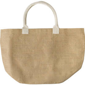 Einkaufstasche Zac | Jute | 18 l – beige bedrucken, Art.-Nr. 357999999_427943