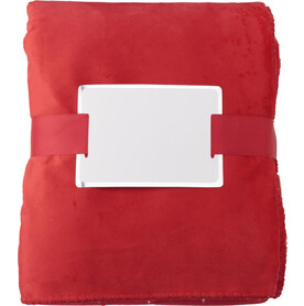 Kuscheldecke aus Polyester Margot – Rot bedrucken, Art.-Nr. 008999999_4290 Kuscheldecke aus Polyester Margot – Rot bedrucken, Art.-Nr. 008999999_4290