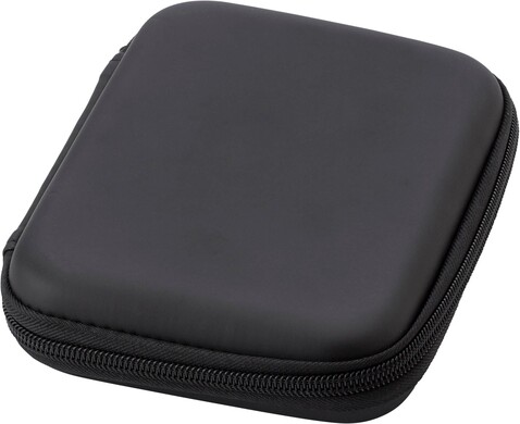 Werkzeugset Lani | 24 Teile | Kunstledertasche – Schwarz bedrucken, Art.-Nr. 001999999_433300