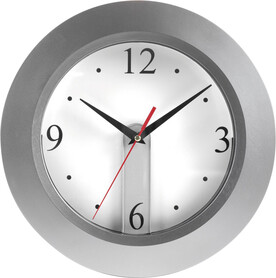 Wanduhr aus Kunststoff Ali – Silber bedrucken, Art.-Nr. 032999999_4451 Wanduhr aus Kunststoff Ali – Silber bedrucken, Art.-Nr. 032999999_4451