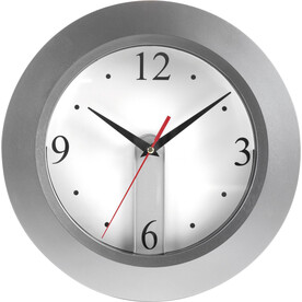 Wanduhr Ali | Personalisierbar – Silber bedrucken, Art.-Nr. 032999999_4451