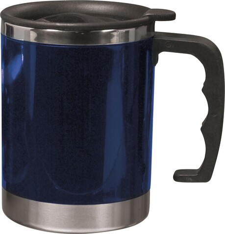 Trinkbecher Gabi | Edelstahl | Doppelwandig | 400 ml – Blau bedrucken, Art.-Nr. 005999999_4658