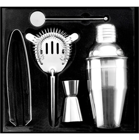 Cocktailshaker-Set aus Edelstahl Natalina – Silber bedrucken, Art.-Nr. 032999999_4680 Cocktailshaker-Set aus Edelstahl Natalina – Silber bedrucken, Art.-Nr. 032999999_4680