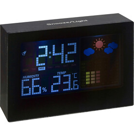 Wetterstation aus Kunststoff Halima – Schwarz bedrucken, Art.-Nr. 001999999_4787 Wetterstation aus Kunststoff Halima – Schwarz bedrucken, Art.-Nr. 001999999_4787