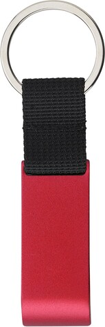 Schlüsselanhänger aus Metall Lionel – Rot bedrucken, Art.-Nr. 008999999_483840