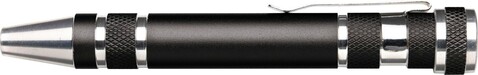 Bit-Set aus Metall Alyssa – Schwarz bedrucken, Art.-Nr. 001999999_4853