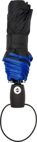 Automatischer Regenschirm Ben | Pongé | Sturmsicher – Blau bedrucken, Art.-Nr. 005999999_4939