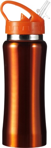 Trinkflasche aus Edelstahl Serena – Orange bedrucken, Art.-Nr. 007999999_5233