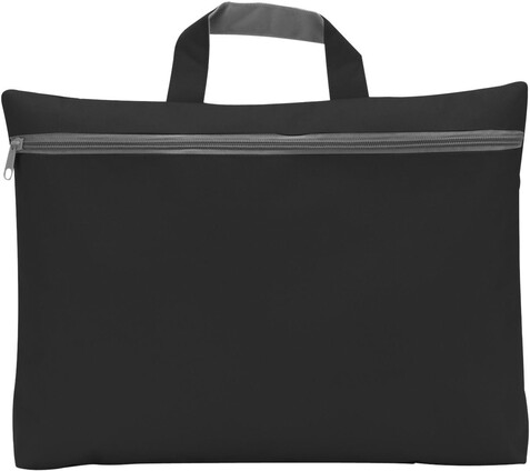 Dokumententasche aus Polyester Elfrieda – Schwarz bedrucken, Art.-Nr. 001999999_5235