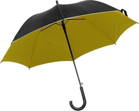 Stockschirm aus Polyester Armando – Gelb bedrucken, Art.-Nr. 006999999_5238