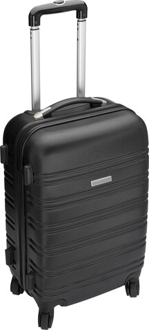 Trolley aus ABS-Kunststoff Serafina – Schwarz bedrucken, Art.-Nr. 001999999_5393