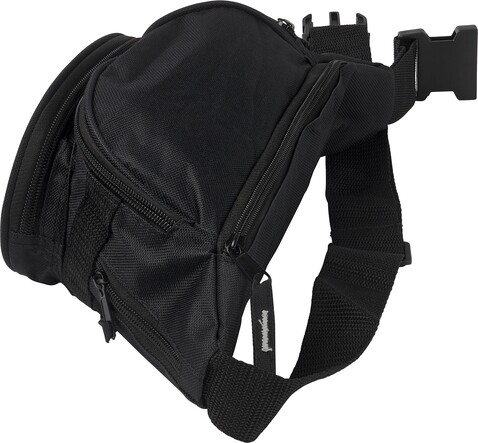 Hüfttasche Amari | Polyester 600D – Schwarz bedrucken, Art.-Nr. 001999999_5668