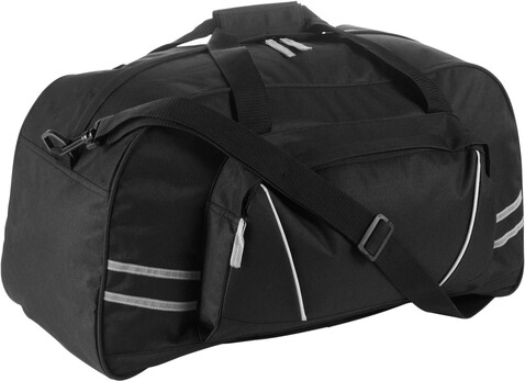Sport-/Reisetasche aus Polyester Marwan – Schwarz bedrucken, Art.-Nr. 001999999_5689