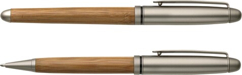 Schreibset Addie | Bambus – Braun bedrucken, Art.-Nr. 011999999_5784 Schreibset Addie | Bambus – Braun bedrucken, Art.-Nr. 011999999_5784