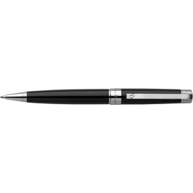 Charles Dickens Kugelschreiber Lena | Metall – Schwarz bedrucken, Art.-Nr. 001999999_5986