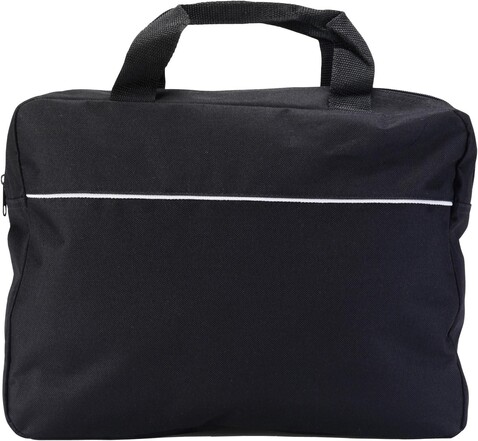Dokumententasche aus Polyester Niam – Schwarz bedrucken, Art.-Nr. 001999999_6141